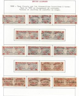 1888 German Empire Revenues Collection