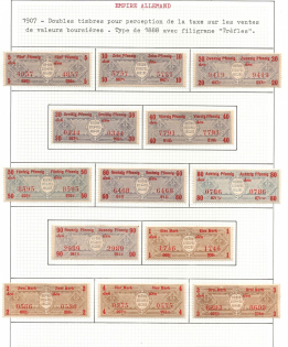 1907 German Empire Revenues Collection