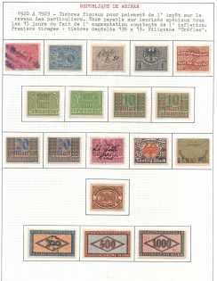 1920-23 Weimar Republic Revenues Collection