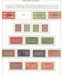 1920-23 Weimar Republic Revenues Collection