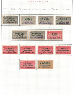 1924 Weimar Republic Revenues Collection