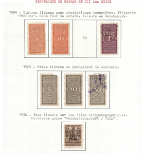 1924-30 Weimar Republic Revenues Collection