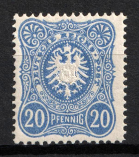 1880 20pf German Empire, Germany (Mi. 42 c, Signed, CV $30, MNH)
