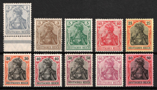 1905-13 German Empire, Germany (Mi. 83 I - 86 I, 88 I - 93 I, Signed, CV $1,200)
