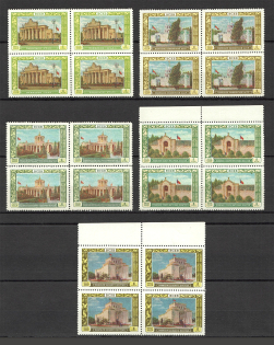 1956 USSR All-Union Agricultural Fair Blocks of Four (MNH)