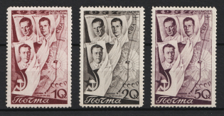 1938 The Second Trans - Polar Flight from Moscow to San - Jacinto, Soviet Union, USSR, Russia (Full Set)