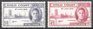 1946 Gold Coast British Empire Perf. 13.5 (Full Set)