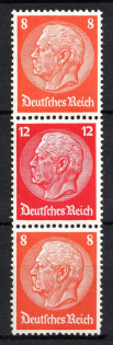 1933 Third Reich, Germany, Se-tenant, Zusammendrucke (Mi. S 113, CV $90)