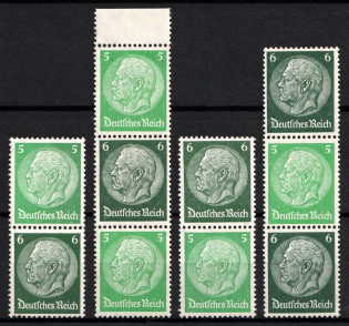 1939 Third Reich, Germany, Se-tenants, Zusammendrucke (Mi. S 187 - S 190, CV $40)