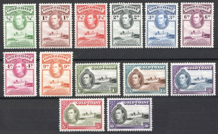 1938-43 Gold Coast British Empire CV 45 GBP (Full Set)