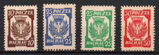 1945 Dachau - Allach, Poland, DP Camp, Displaced Persons Camp (Wilhelm 1, 2 a, 3 a, 4, CV $50)