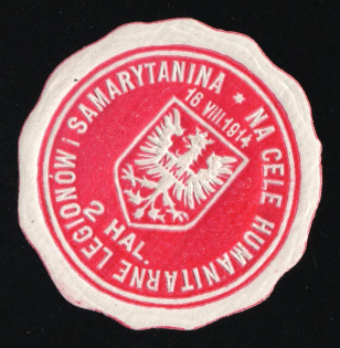 1914 Poland, Cinderella, Military Mail, Polish Legions, 'For Humanitarian Purposes of the Legions and Samaritans' (Fi. 1 a, MNH)