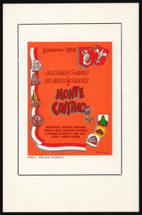 1969 Congress of Soldiers of the 2nd Corps Polish Scouting Jamboree at Monte Cassino, Cinderella, Postcard (Mint)