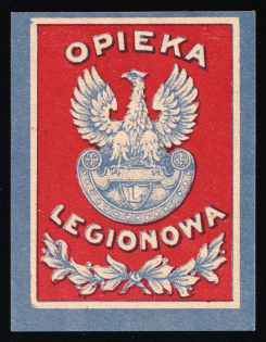 Poland, Polish Legion Care Donation Label Stamp