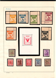 1946 Storkow, Local Issues, Collection of Stamps (Mi. 1, 3 - 8, 9-14, Bl. 1 A, CV $50)