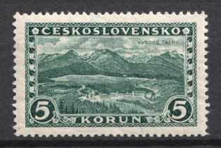 1926-27 5kc Czechoslovakia (Mi. 256, CV $60)