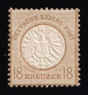 1872 18kr German Empire, Germany (Mi. 28, Certificate, CV $150, MNH)