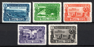 1949 20th Anniversary of Tadzhik SSR, Soviet Union, USSR, Russia (Full Set, MNH)