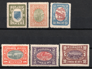 1920 Ingermanland, Russia, Civil War (Russika 8 - 10, 12 - 14, CV $70)