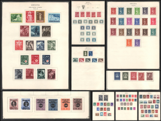 1941-46 Croatia Independent State (NDH), Collection of Interesting Stamps and Official Stamps