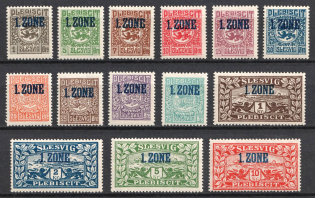 1920 Joining of Schleswig, Germany (Mi. 15 - 28, Full Set, CV $230, MNH)