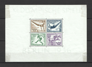 1936 Germany Third Reich Block Sheet №5 (CV $40)