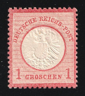 1872 1gr German Empire, Large Breast Plate, Germany (Mi. 19, CV $400, MNH)