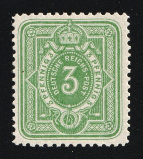 1880 3pf German Empire, Germany (Mi. 39 II b, Signed, MNH)
