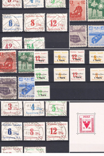 1946 Spremberg, Storkow, Grossraschen, Local Issue, Germany (MNH/MH/Cancelled)