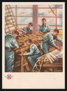 1923-1945 'The Reich Air Sports Guide, Berlin', Propaganda Postcard, Third Reich Nazi Germany