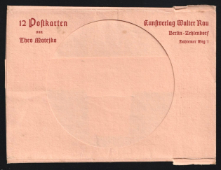 1923-1945 2 Covers for Propaganda Postcards '12 Postcards By Theo Matejko. Art Publisher Walter Rau Berlin-Zehlendorf', Third Reich Nazi Germany