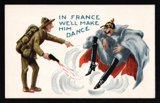 1914-1917 'In France We'll Make Him Dance', Propaganda Collectible