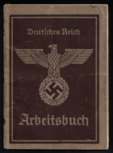 1942 (25 Jul) Third Reich, Germany, Employment Record Book