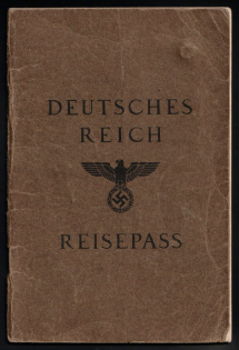 1938 (17 Dec) Third Reich, Germany, Passport