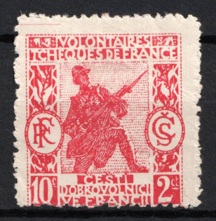 19xx 10c Czechoslovak Legion in France, Charity Issue