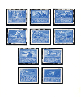 1933 Vienna, Austria, International Postage Stamp Exhibition, Non-Postal (Blue, MNH)