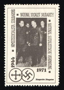 1944 'National Socialist Solidarity', Propaganda Label Stamp, Third Reich Nazi Germany