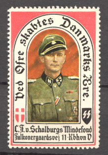 1944 Germany Riech Danish Legion Nordland Commander (CV $750, MNH)