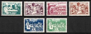 1938 The Children of the USSR, Soviet Union, USSR, Russia (Zv. 522 - 528, CV $85)