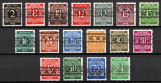 1948 British and American Zones of Occupation, Germany (Mi. 52 I - 68 I, Full Set, Signed, CV $600, MNH)