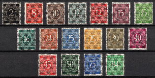 1948 British and American Zones of Occupation, Germany (Mi. 52 II - 68 II, Full Set, Signed, CV $960, MNH)