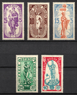 1937 Danzig Gdansk, Germany (Mi. 276 - 280, Full Set, CV $30)
