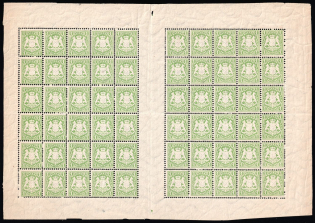 1875 1kr Bavaria, German States, Germany, Full Sheet (Mi. 32, CV $290+)