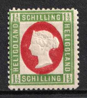 1873 1 1/2s Heligoland, German States, Germany (Mi. 10 Reprint, CV $90)