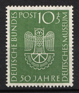 1953 German Federal Republic, Germany (Mi. 163, Full Set, CV $40, MNH)
