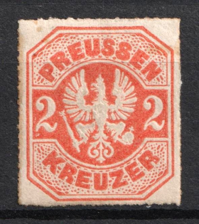 1867 2kr Prussia, German States, Germany (Mi. 23, Signed, CV $80)