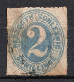 1865-67 2s Schlezwig, German States, Germany (Mi. 16, Used, CV $90)