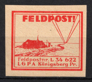 1937-45 Konigsberg, Air Force Post Office LGPA, Red Cross, Military Mail Field Post Feldpost, Germany (MNH)