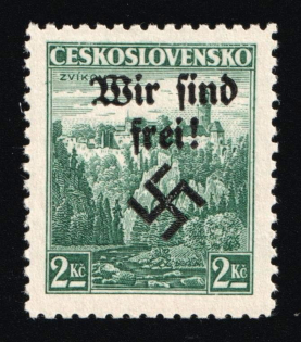 1938 2kc Occupation of Rumburg, Sudetenland, Germany (Mi. 13, Signed, CV $70, MNH)