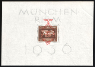 1937 Third Reich, Germany, Souvenir Sheet (Mi. Bl. 10, CV $230, MNH)